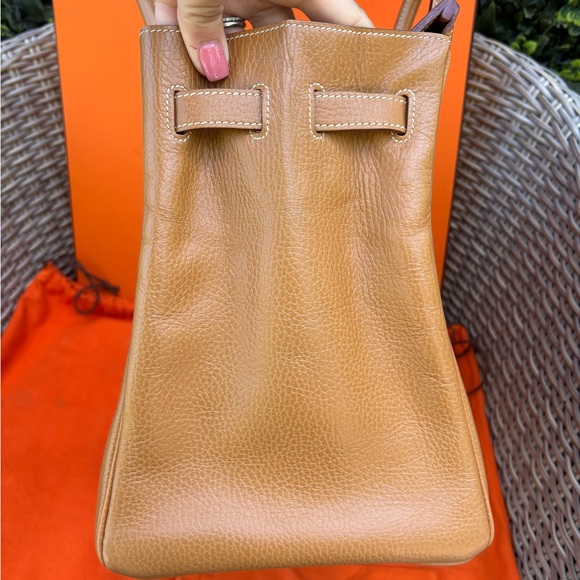 Authentic HERMES BIRKIN 35 natural brown Togo leather gold hardware with charm - Picture 4 of 16